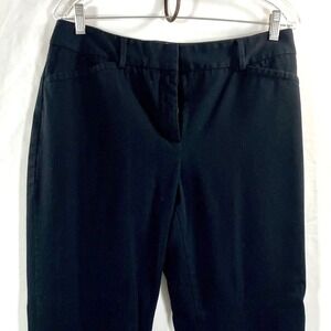 Talbots Women's Curvy Fit Black Ankle Pants Size 12 Work Casual